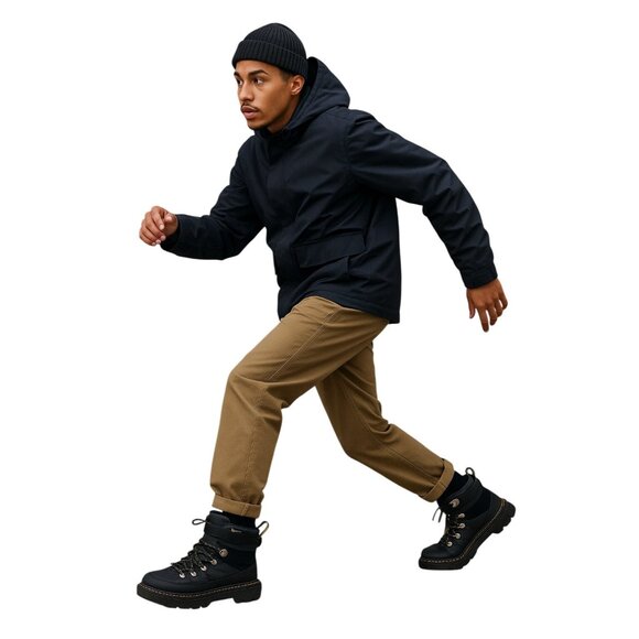 Dr. Martens Size M11/12 Combs Tech Padded Lace-Up Boots Durable Leather Textile - Picture 1 of 14